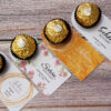 4 Modelle Pralinenkarten als DIY Gastgeschenk als