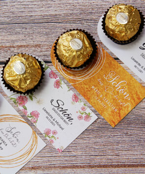 4 Modelle Pralinenkarten als DIY Gastgeschenk als