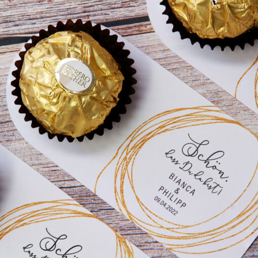 Pralinenkarte "Golden Circle"