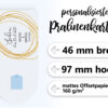 Produktdetails Pralinenkarte Golden Circle s Pralinenkarte "Golden Circle"