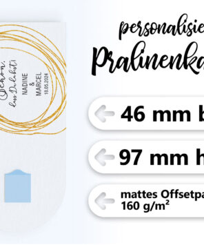 Produktdetails Pralinenkarte Golden Circle s Pralinenkarte 