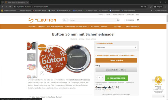 Designtool starten