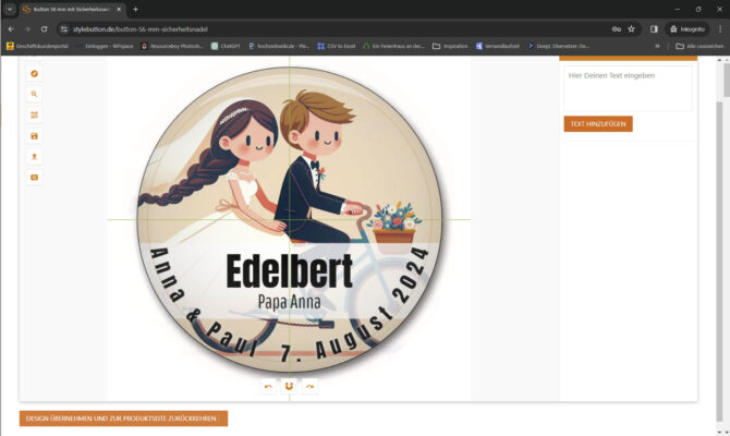 fertiges Design übernehmen