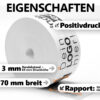 Nassklebeband unverstarkt 70mm Eigenschaften Nassklebeband, 70 mm, weiß, unverstärkt