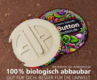 100% biologisch abbaubarer Werbeartikel: Bio-Buttons