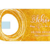Gastgeschenk Hochzeit Pralinenkarte Golden Glamour kl Gastgeschenk "Golden Glamour"