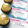 Pralinen schick verpackt: Pralinenkarten Blue-Pink