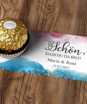 Originell und individuell: Pralinenkarte PK08-BP