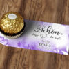 Pralinen-Karte Gentle Purple mit Personalisierung