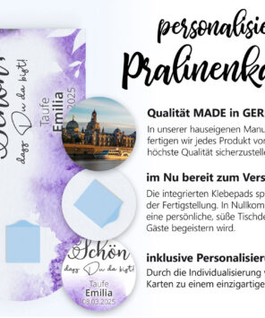 Lila Geschenkverpackung für Pralinen 09GP
