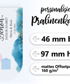 Produktdetails DIY Pralinenkarte Blue Pink