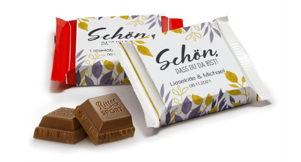 Schokoladenbanderolen Ritter Sport