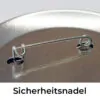 Sicherheitsnadel eines 76-mm Button