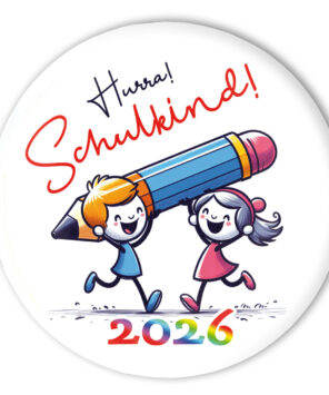 Hurra Schulkind Button 13